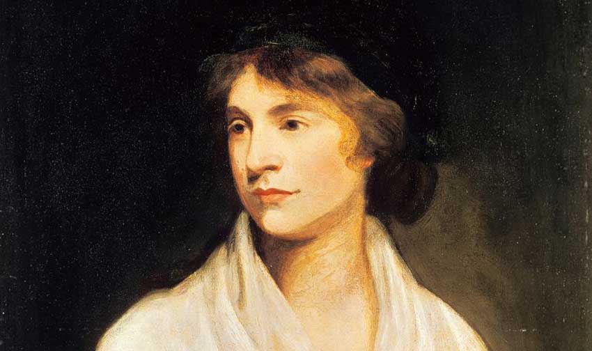 Mary Wollstonecraft - detail from a painting by John Odie, about 1797.