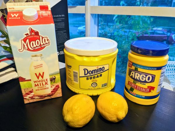 lemon curd ingredients